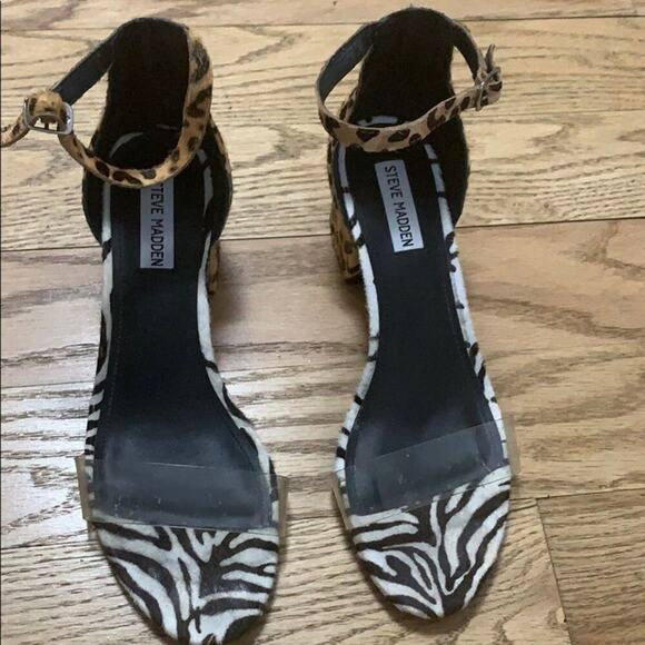 STEVE MADDEN IRENNEA LEOPARD PLASTIC FRONT…‎ - Picture 1 of 6
